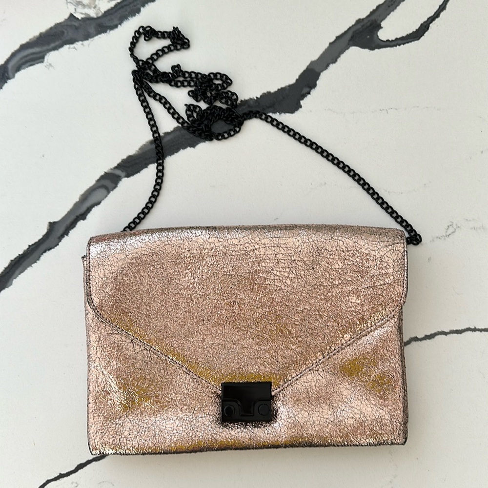 loeffler randall rose gold purse